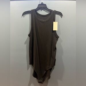 NWT a new day ribbed tank bodysuit XL